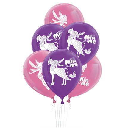 Mia And Me Ballonnen Paars Roze 25cm 10st
