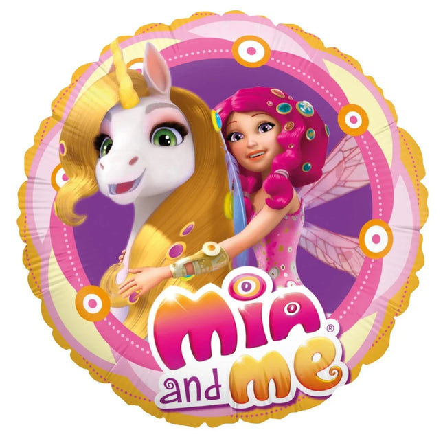 Mia And Me Helium Ballon Gekleurd Rond Leeg 45cm van VDV Benefit koop je bij Partywinkel