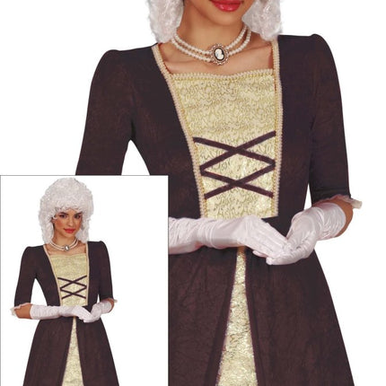 Middeleeuwen Jurk Bruin Dames van Fiestas Guirca koop je bij Partywinkel