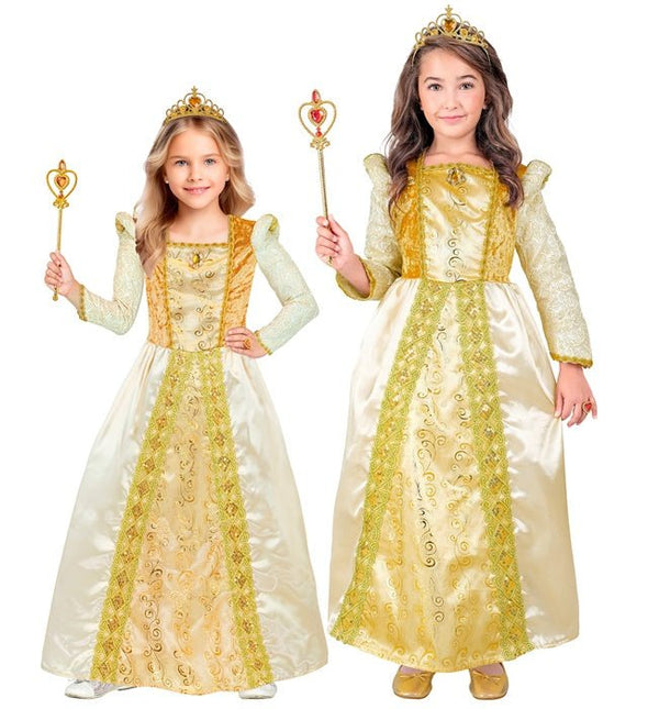 Middeleeuwse Koningin Kind Kostuum van Widmann koop je bij Partywinkel
