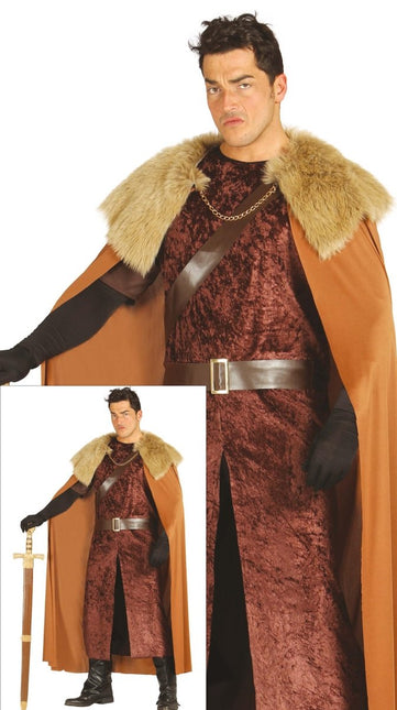 Middeleeuwse Leider Kostuum Heren van Fiestas Guirca koop je bij Partywinkel