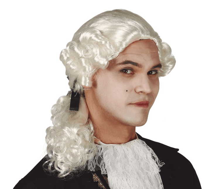 Middeleeuwse Pruik Wit van Fiestas Guirca koop je bij Partywinkel