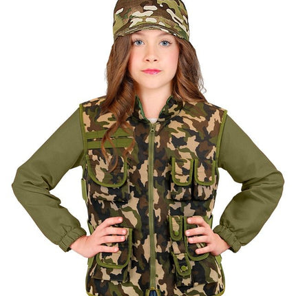 Militair Camouflage vest Kind van Widmann koop je bij Partywinkel