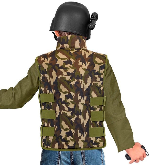 Militair Camouflage vest Kind van Widmann koop je bij Partywinkel