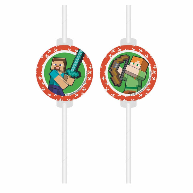 Minecraft Rietjes 4st van Procos koop je bij Partywinkel