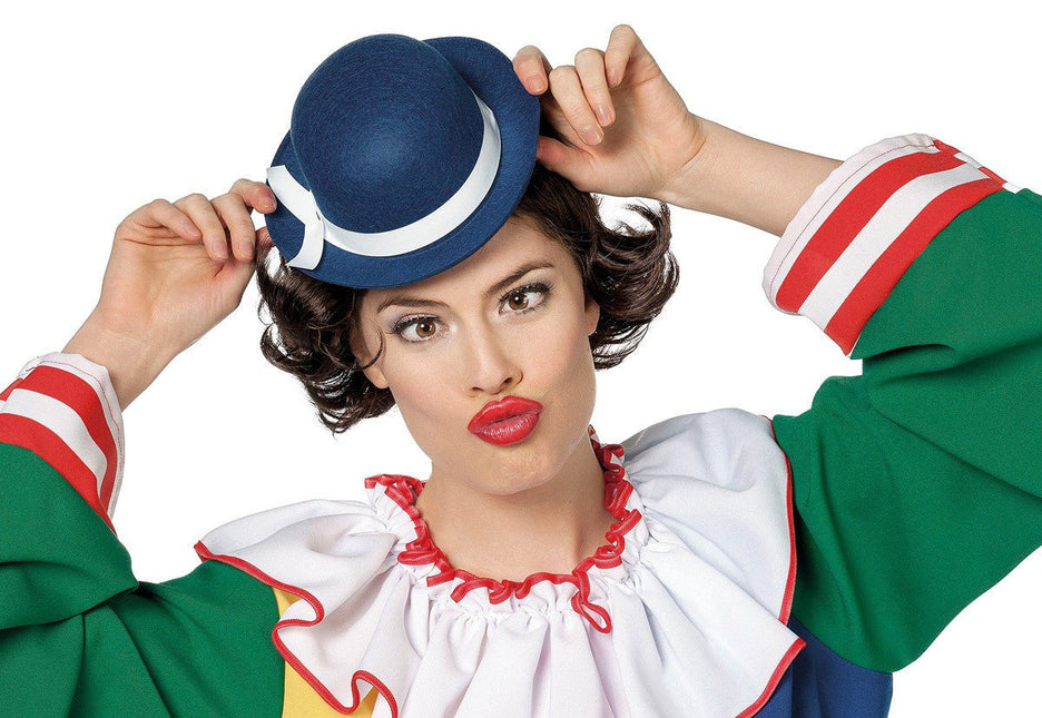 Blauwe Bolhoed Mini van Wilbers & Wilbers koop je bij Partywinkel