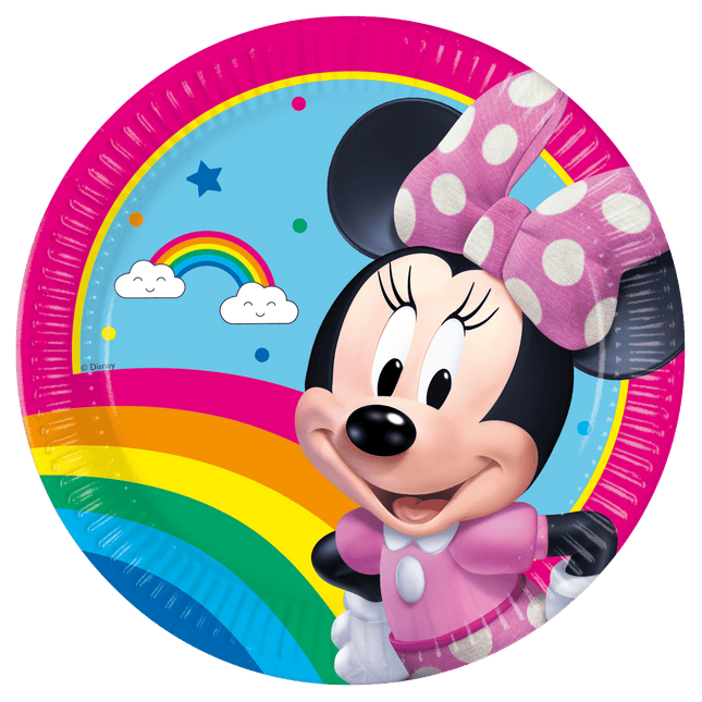 Minnie Mouse Borden 23cm 8st van Procos koop je bij Partywinkel