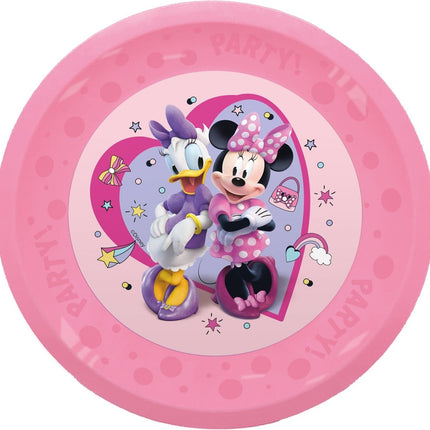 Minnie Mouse Borden Herbruikbaar 21cm 4st van Procos koop je bij Partywinkel