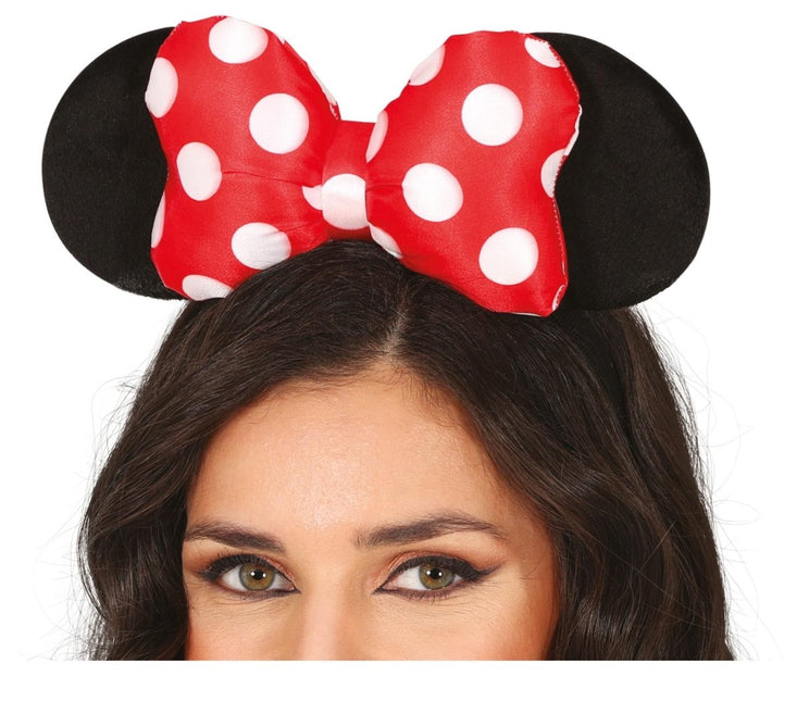 Minnie Mouse Haarband Wit Rood van Fiestas Guirca koop je bij Partywinkel