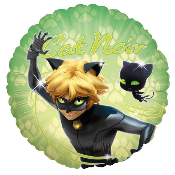 Miraculous Helium Ballon Cat Noir Leeg 45cm