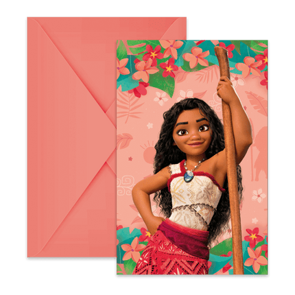 Moana Uitnodigingen 6st van Procos koop je bij Partywinkel