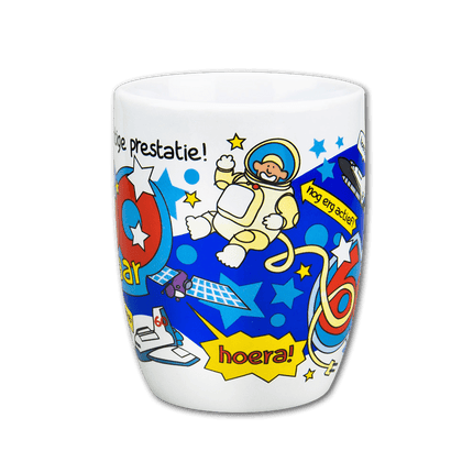 Mok 60 Jaar 12cm van Paper Dreams koop je bij Partywinkel