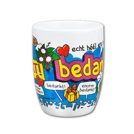 Mok Bedankt 12cm van Paper Dreams koop je bij Partywinkel