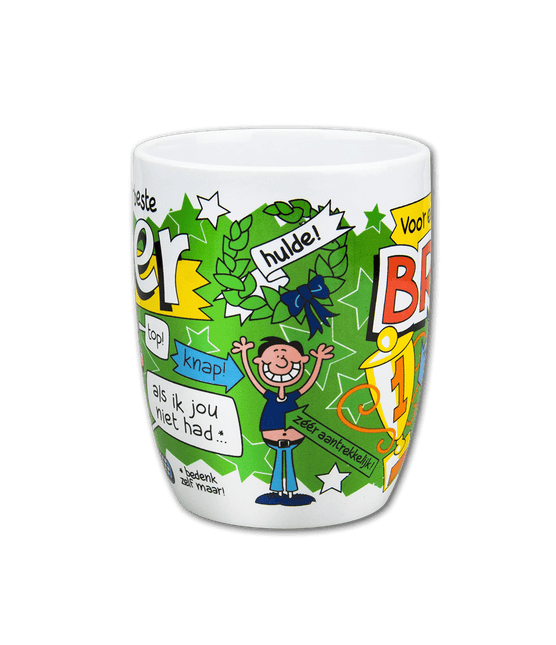 Mok Broer 12cm van Paper Dreams koop je bij Partywinkel