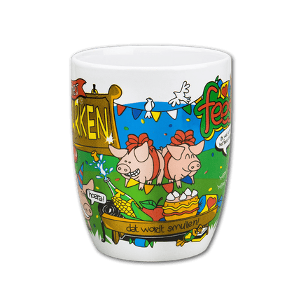 Mok Feestvarken 12cm van Paper Dreams koop je bij Partywinkel