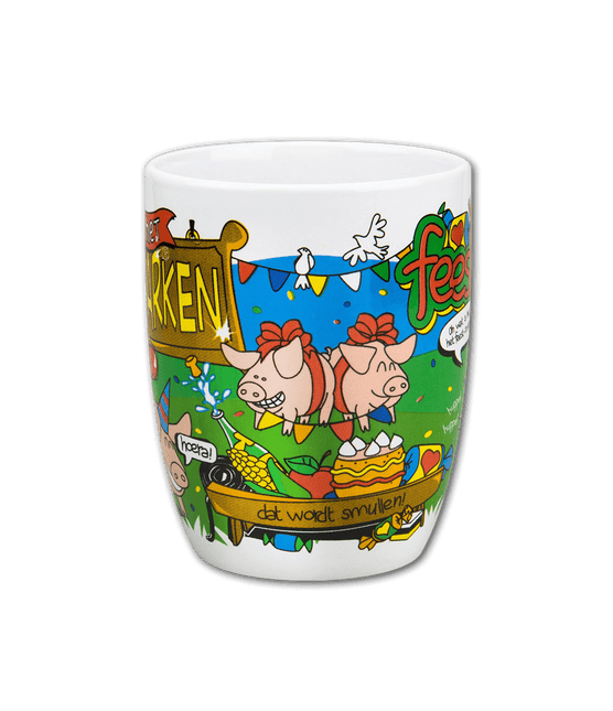 Mok Feestvarken 12cm van Paper Dreams koop je bij Partywinkel