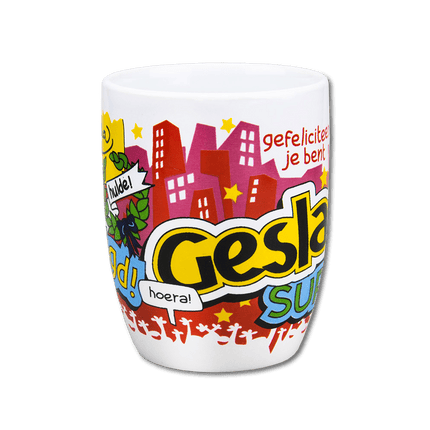 Mok Geslaagd School 12cm van Paper Dreams koop je bij Partywinkel