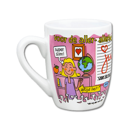 Mok Juf 12cm van Paper Dreams koop je bij Partywinkel