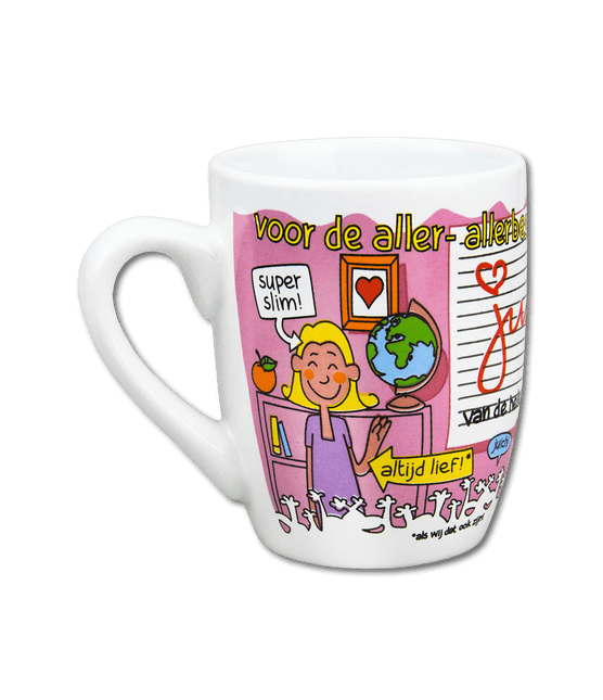 Mok Juf 12cm van Paper Dreams koop je bij Partywinkel