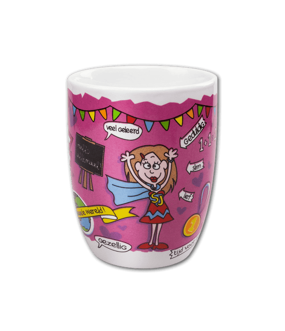 Mok Juf Super 12cm van Paper Dreams koop je bij Partywinkel