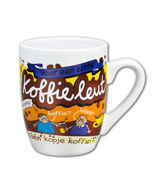 Mok Koffieleut 12cm van Paper Dreams koop je bij Partywinkel