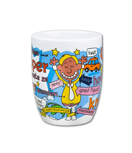 Mok Man 12cm van Paper Dreams koop je bij Partywinkel