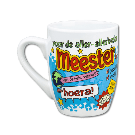 Mok Meester 12cm van Paper Dreams koop je bij Partywinkel