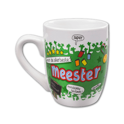 Mok Meester Stoer 12cm van Paper Dreams koop je bij Partywinkel