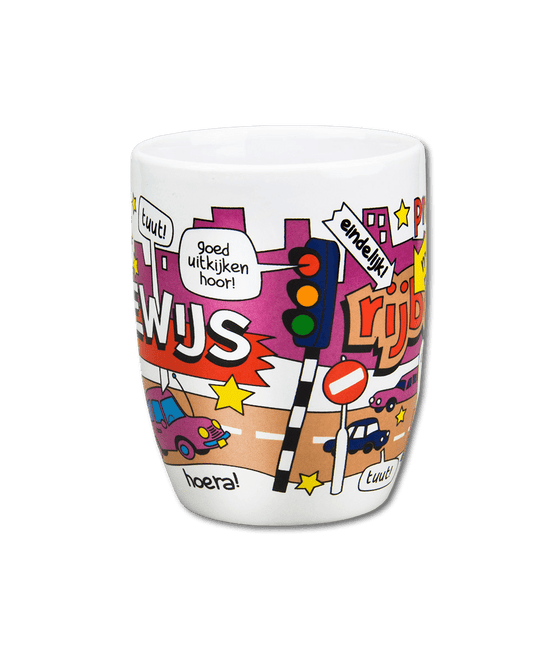 Mok Rijbewijs 12cm van Paper Dreams koop je bij Partywinkel