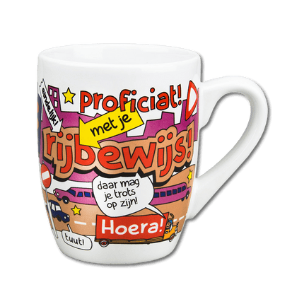 Mok Rijbewijs 12cm van Paper Dreams koop je bij Partywinkel