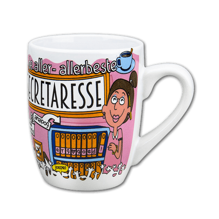 Mok Secretaresse 12cm van Paper Dreams koop je bij Partywinkel