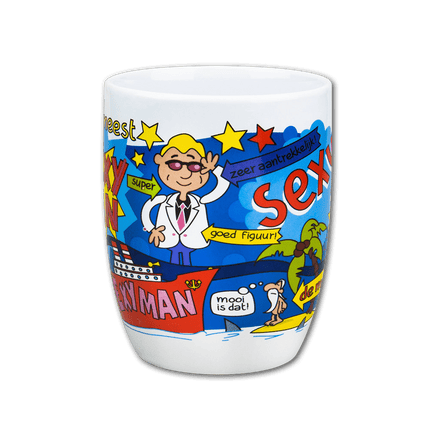 Mok Sexy Man 12cm van Paper Dreams koop je bij Partywinkel