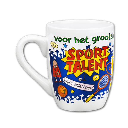 Mok Sporttalent 12cm van Paper Dreams koop je bij Partywinkel