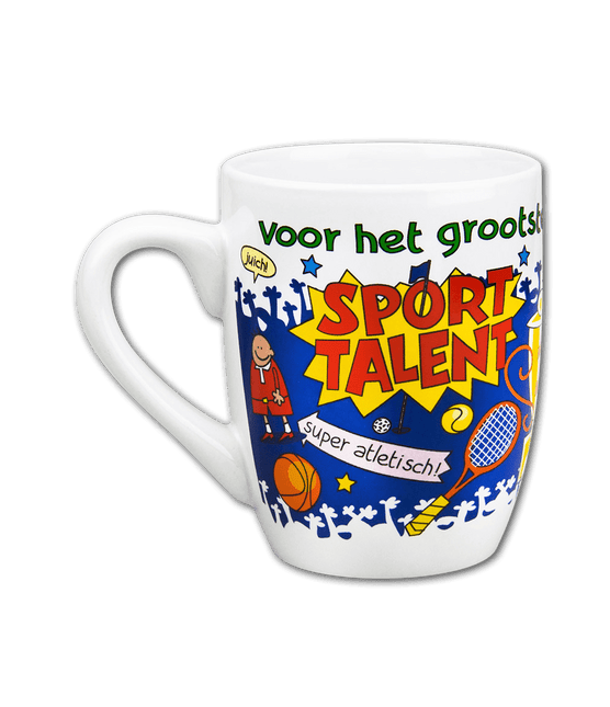 Mok Sporttalent 12cm van Paper Dreams koop je bij Partywinkel