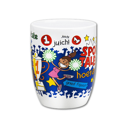 Mok Sporttalent 12cm van Paper Dreams koop je bij Partywinkel