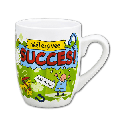 Mok Succes 12cm van Paper Dreams koop je bij Partywinkel