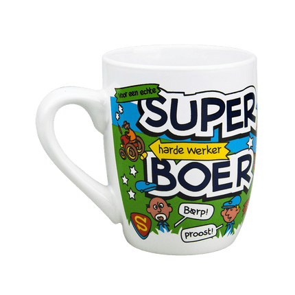Mok Superboer 12cm van Paper Dreams koop je bij Partywinkel