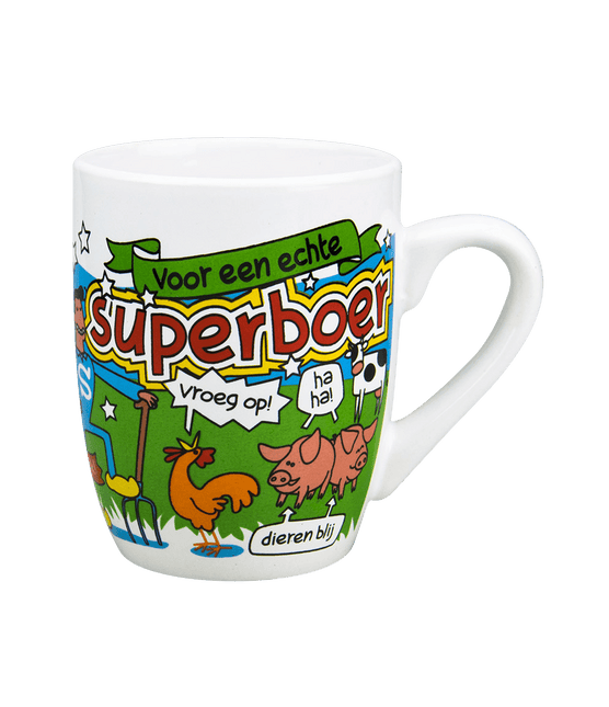 Mok Superboer 12cm van Paper Dreams koop je bij Partywinkel