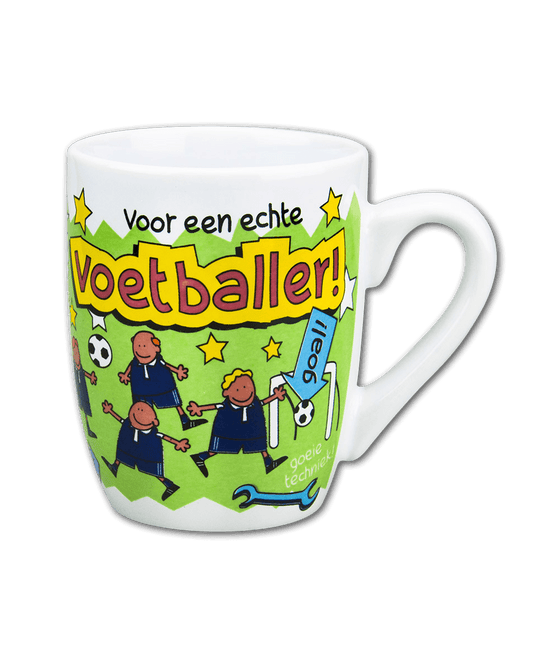 Mok Voetballer 12cm van Paper Dreams koop je bij Partywinkel