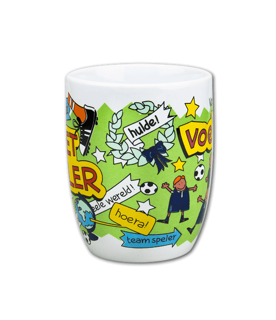 Mok Voetballer 12cm van Paper Dreams koop je bij Partywinkel