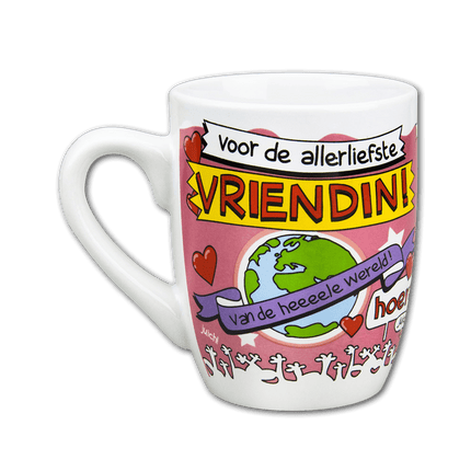 Mok Vriendin 12cm van Paper Dreams koop je bij Partywinkel