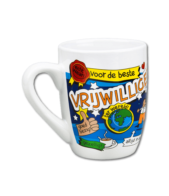 Mok Vrijwilliger 12cm van Paper Dreams koop je bij Partywinkel