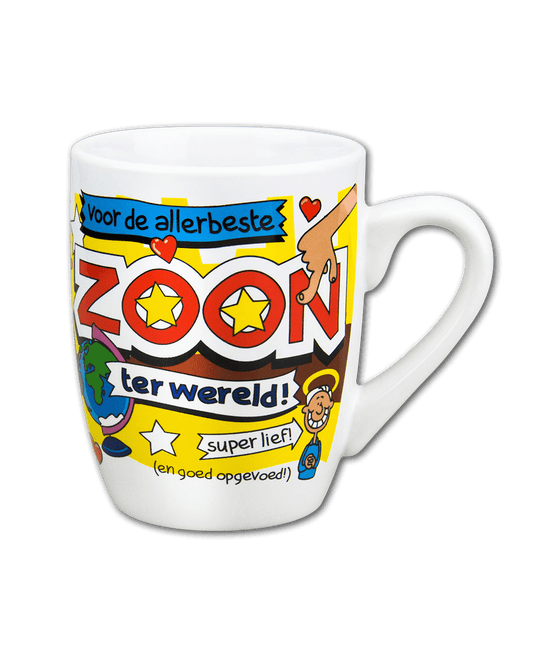 Mok Zoon 12cm van Paper Dreams koop je bij Partywinkel