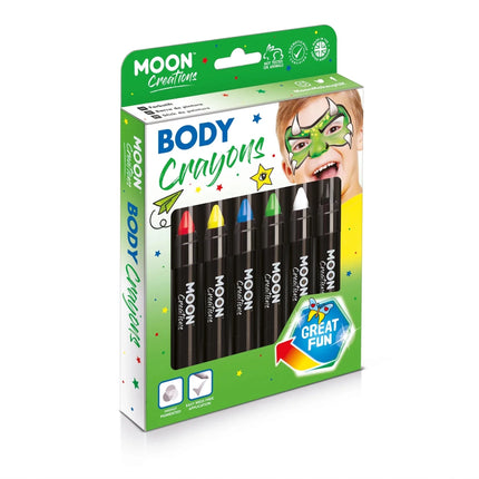 Moon Creations Body Crayons Yellow 3.2g van Moon Creations koop je bij Partywinkel