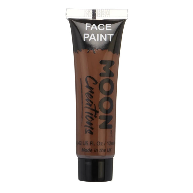 Moon Creations Face Paint Brown 12ml van Moon Creations koop je bij Partywinkel