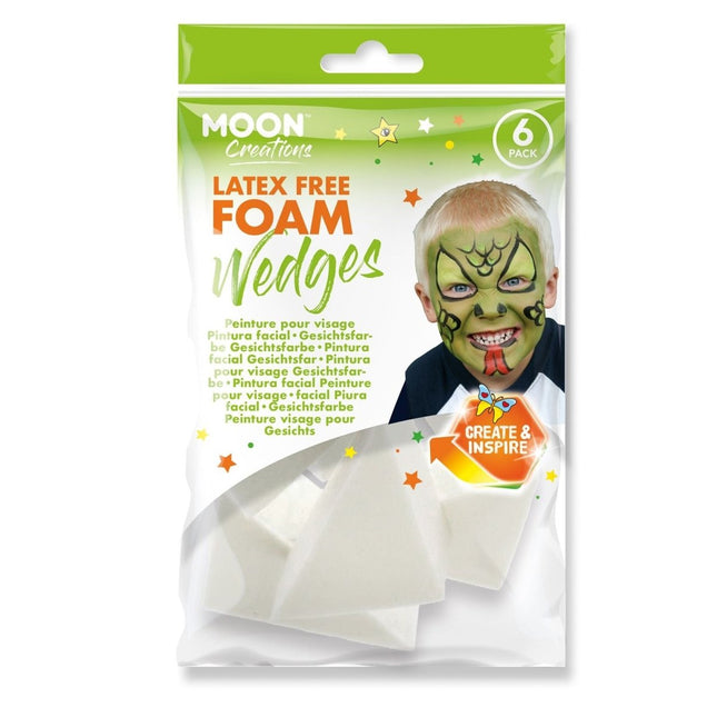 Moon Creations Latex - Free Foam Wedge 6 Pack van Moon Creations koop je bij Partywinkel