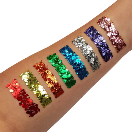 Moon Glitter Classic Chunky Glitter Gel Blue 12ml van Moon Creations koop je bij Partywinkel