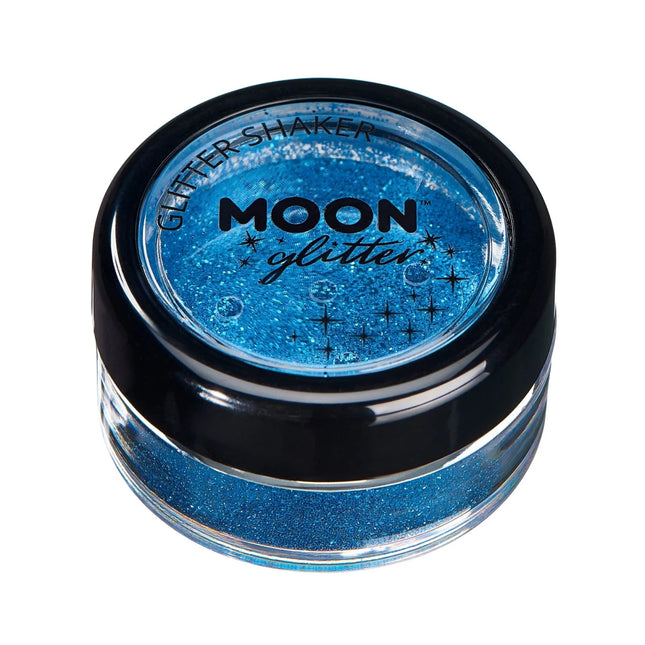Moon Glitter Classic Fine Glitter Shakers Blue 5g van Moon Creations koop je bij Partywinkel