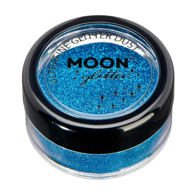 Moon Glitter Classic Ultrafine Glitter Dust Blue 5g van Moon Creations koop je bij Partywinkel