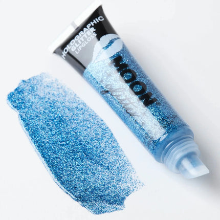 Moon Glitter Holographic Glitter Lipgloss Blue 15ml van Moon Creations koop je bij Partywinkel